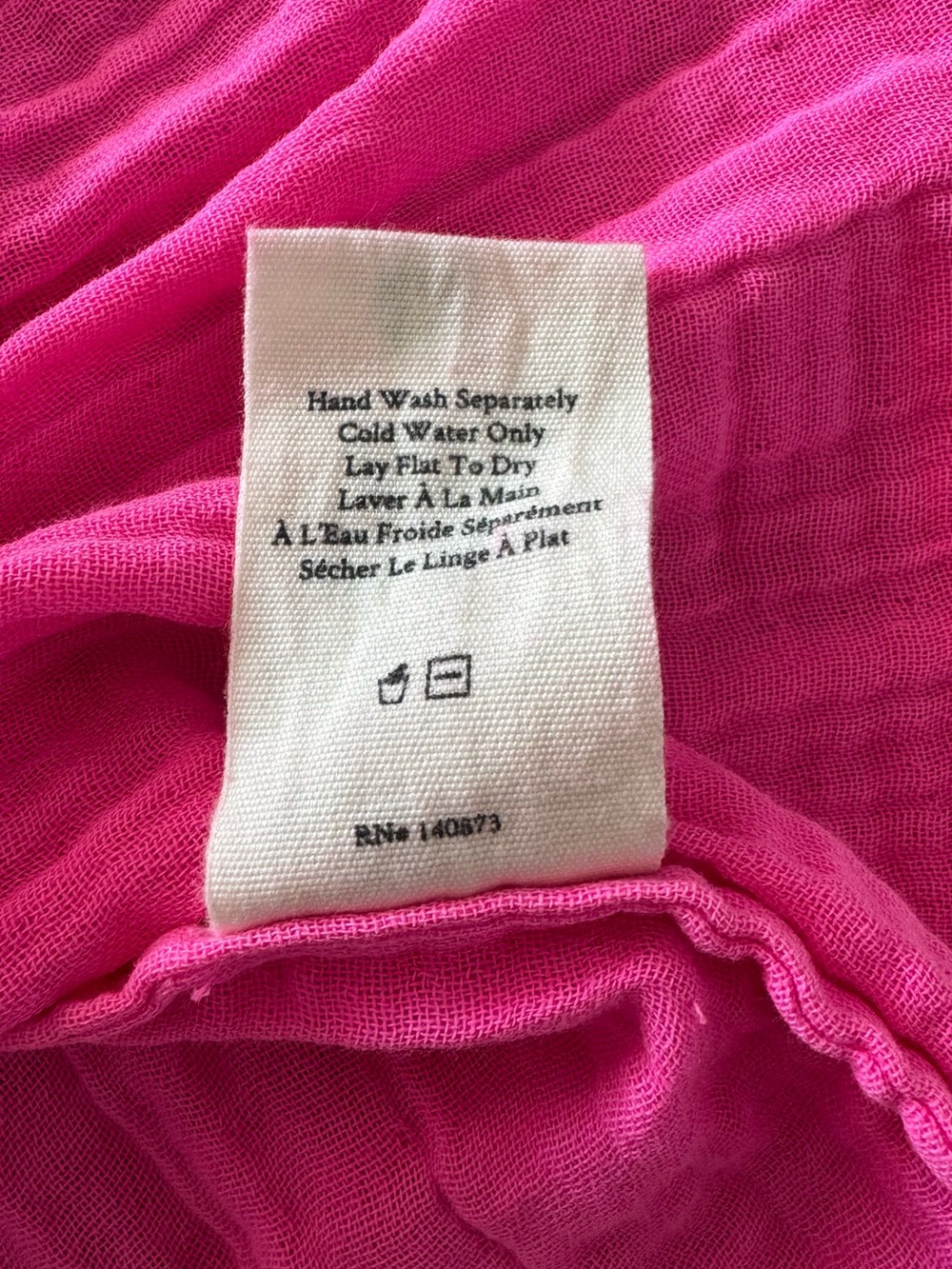 LoveShackFancy Hot Pink Tiered Cutout Mini Dress - Picture 9 of 10